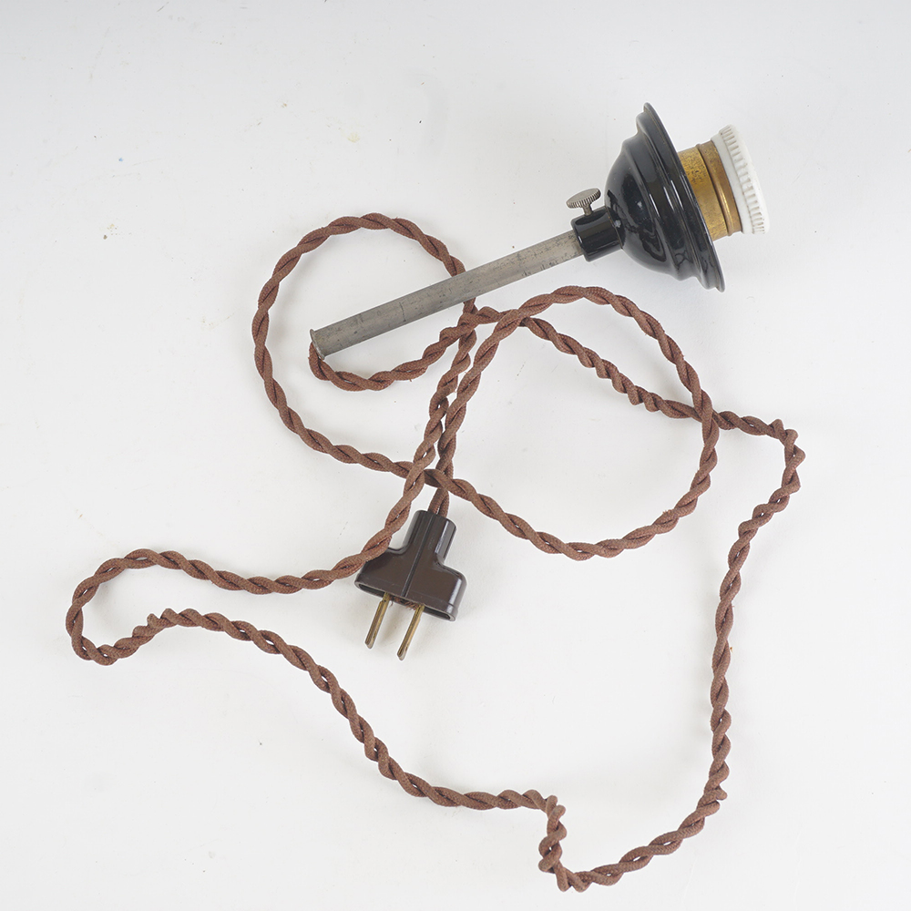 Antique Magic Lantern Projector With Glass Slides Included