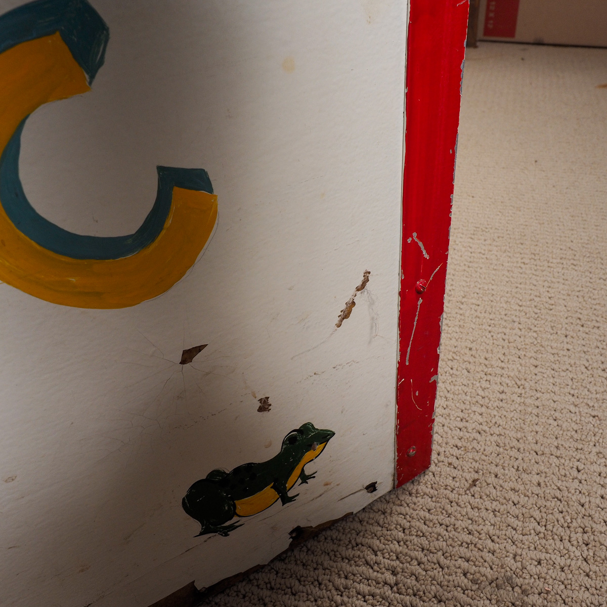 Hand Painted Vintage Children's Toy Chest