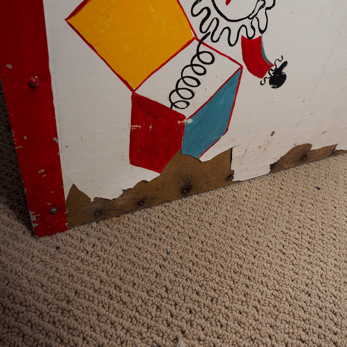 Hand Painted Vintage Children's Toy Chest