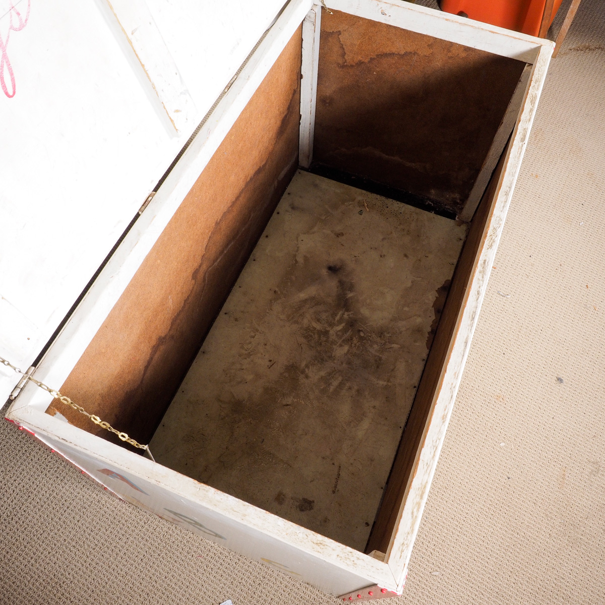 Hand Painted Vintage Children's Toy Chest