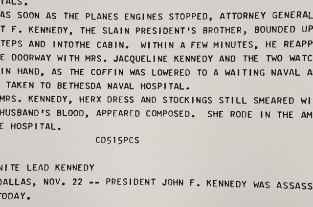 Andy Warhol Original Serigraph and Teletype from "Flash - November 22, 1963" Portfolio