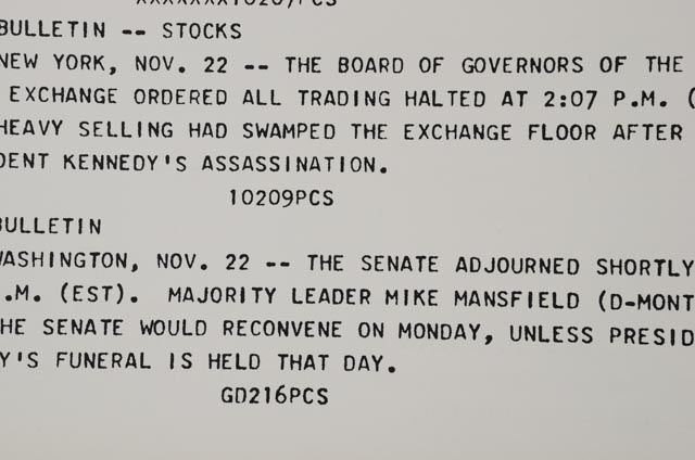 Andy Warhol Original Serigraph and Teletype from "Flash - November 22, 1963" Portfolio