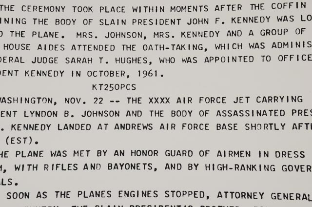 Andy Warhol Original Serigraph and Teletype from "Flash - November 22, 1963" Portfolio