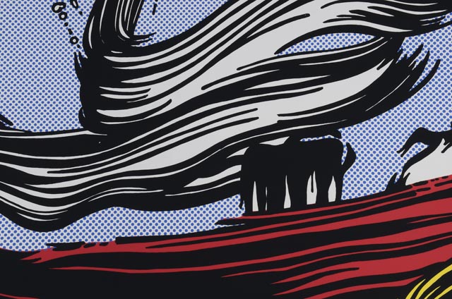 Roy Lichtenstein Serigraph "Brushstrokes at Pasadena Art Museum"