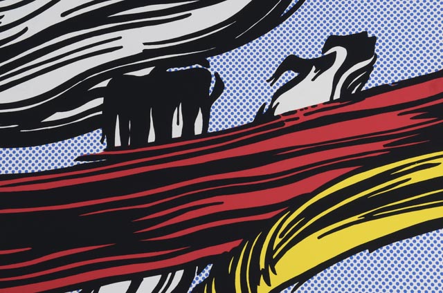 Roy Lichtenstein Serigraph "Brushstrokes at Pasadena Art Museum"