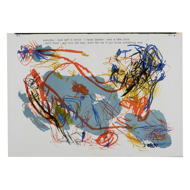 Asger Jorn Limited Edition Lithograph on Paper from One Cent Life Portfolio