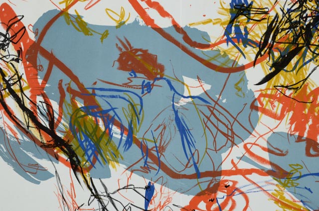 Asger Jorn Limited Edition Lithograph on Paper from One Cent Life Portfolio