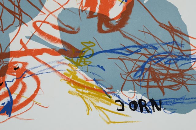Asger Jorn Limited Edition Lithograph on Paper from One Cent Life Portfolio