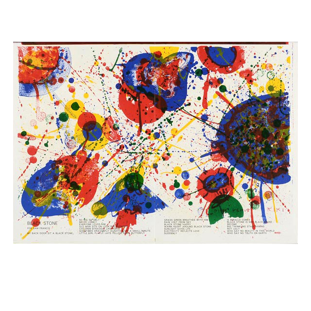 Sam Francis Limited Edition Lithograph &Walasse Ting &Karel Appel