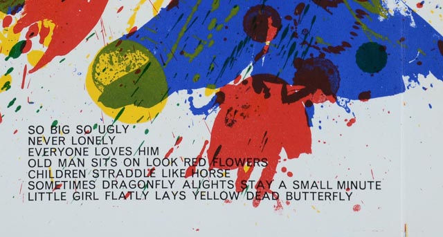 Sam Francis Limited Edition Lithograph &Walasse Ting &Karel Appel