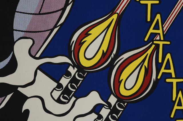 Roy Lichtenstein Hand-Pulled Lithograph "As I Opened Fire" Triptych