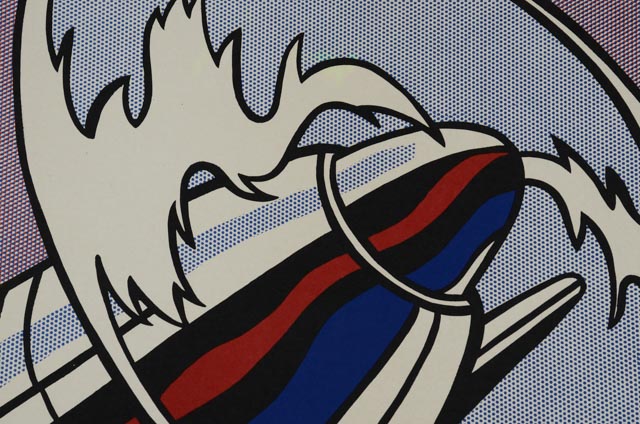 Roy Lichtenstein Hand-Pulled Lithograph "As I Opened Fire" Triptych