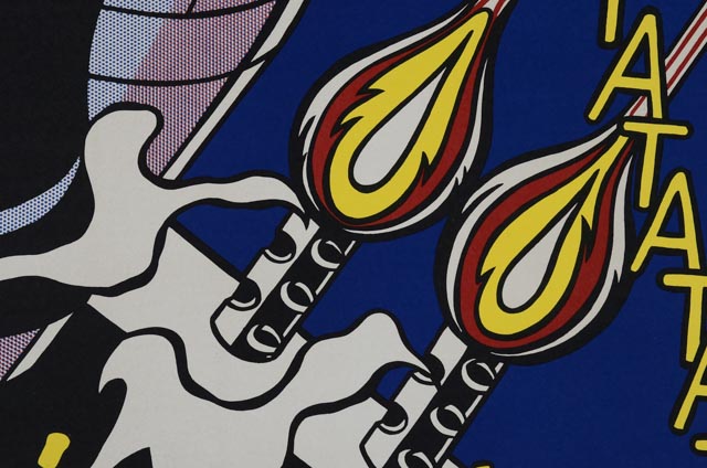 Roy Lichtenstein Hand-Pulled Lithograph "As I Opened Fire" Triptych