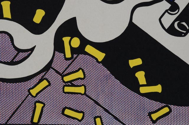 Roy Lichtenstein Hand-Pulled Lithograph "As I Opened Fire" Triptych