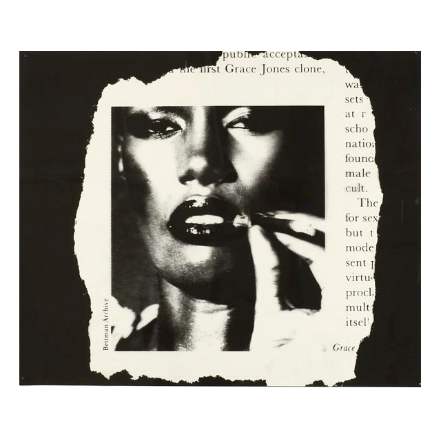 Pair of Prints on Celluloid Acetate of Grace Jones with "Nightclubbing" Poster