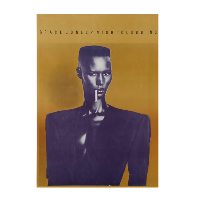 Pair of Prints on Celluloid Acetate of Grace Jones with "Nightclubbing" Poster