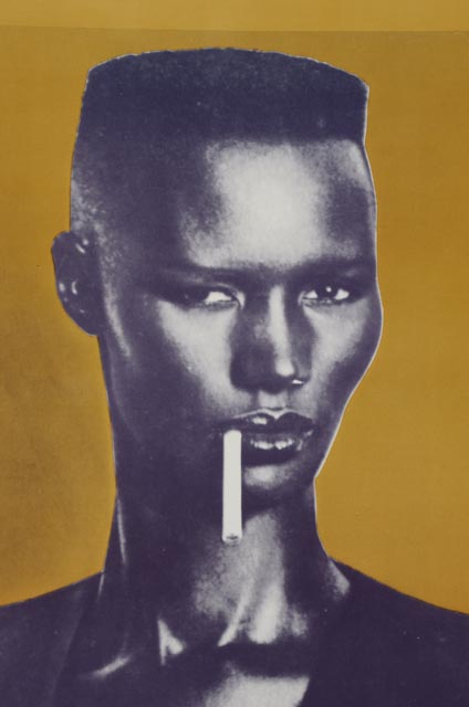 Pair of Prints on Celluloid Acetate of Grace Jones with "Nightclubbing" Poster