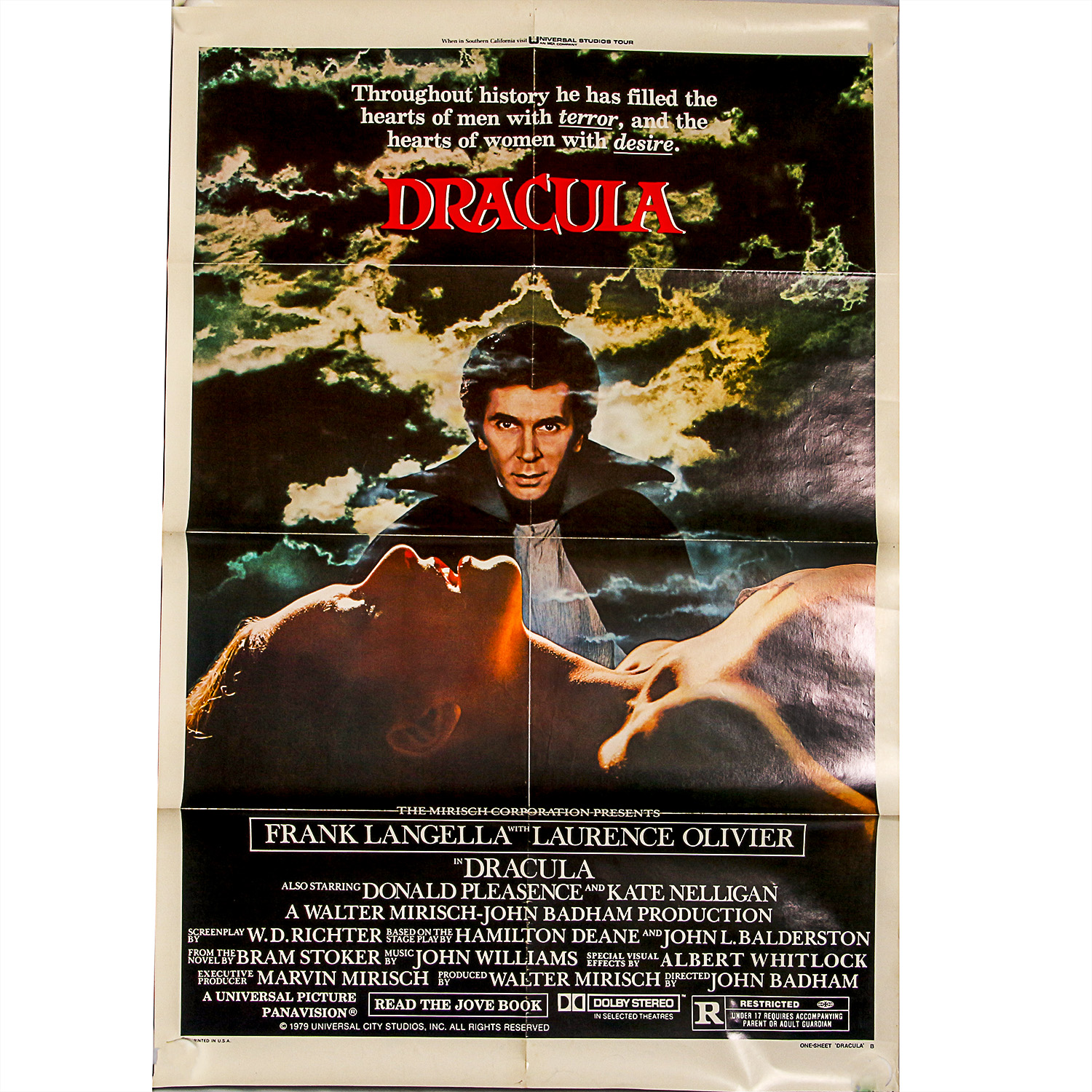 Vintage 1979 Dracula Movie Poster