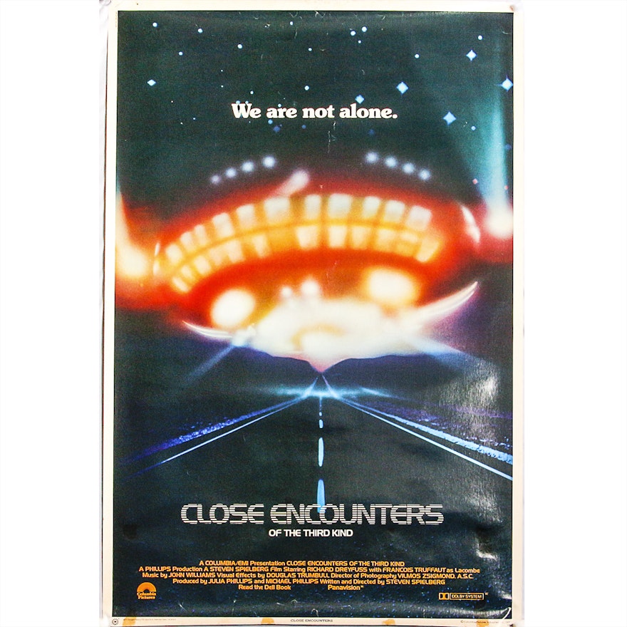 Vintage Close Encounters of the Third Kind Movie Poster