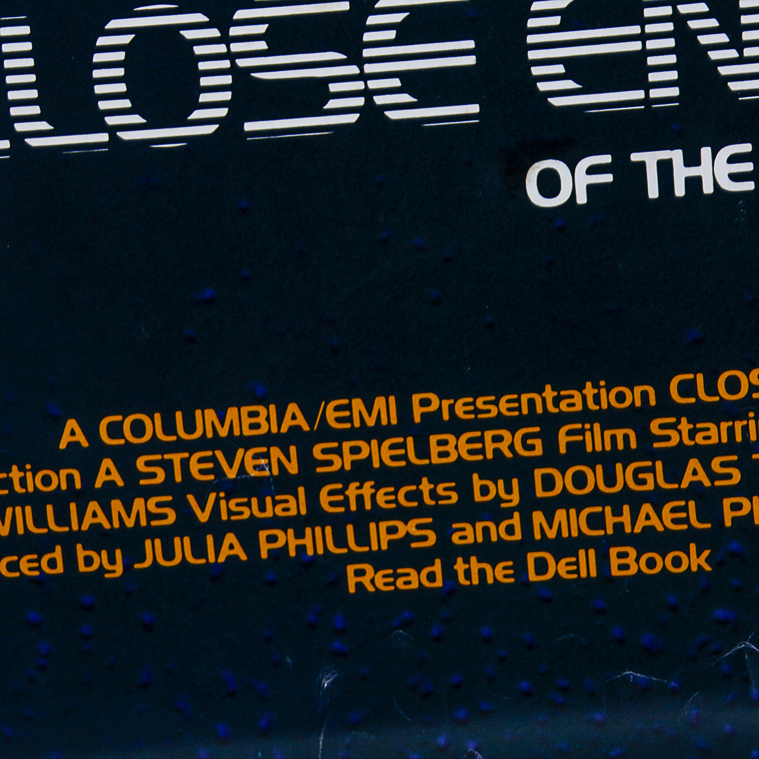 Vintage Close Encounters of the Third Kind Movie Poster