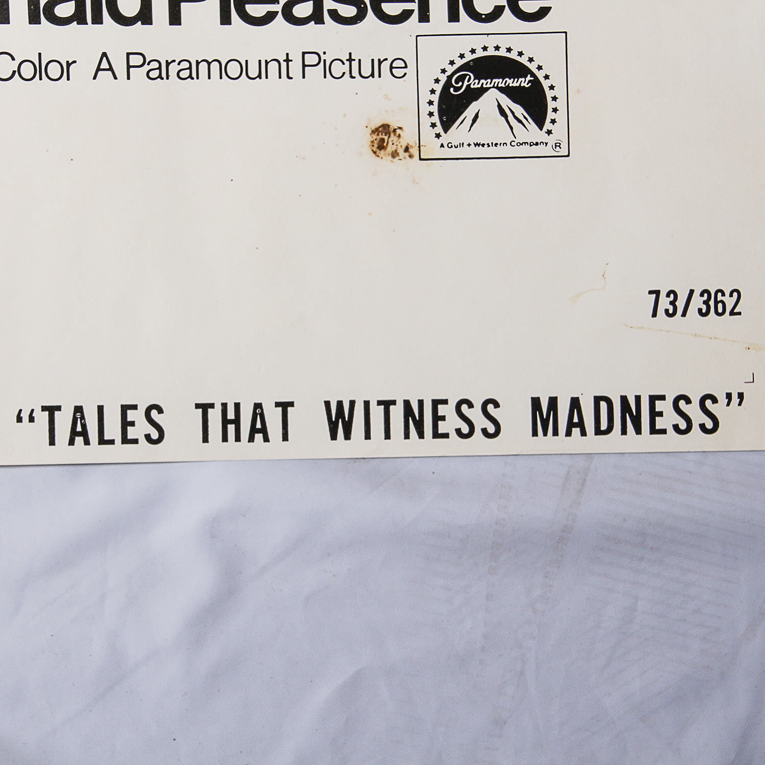 Vintage Tales that Witness Madness Movie Poster