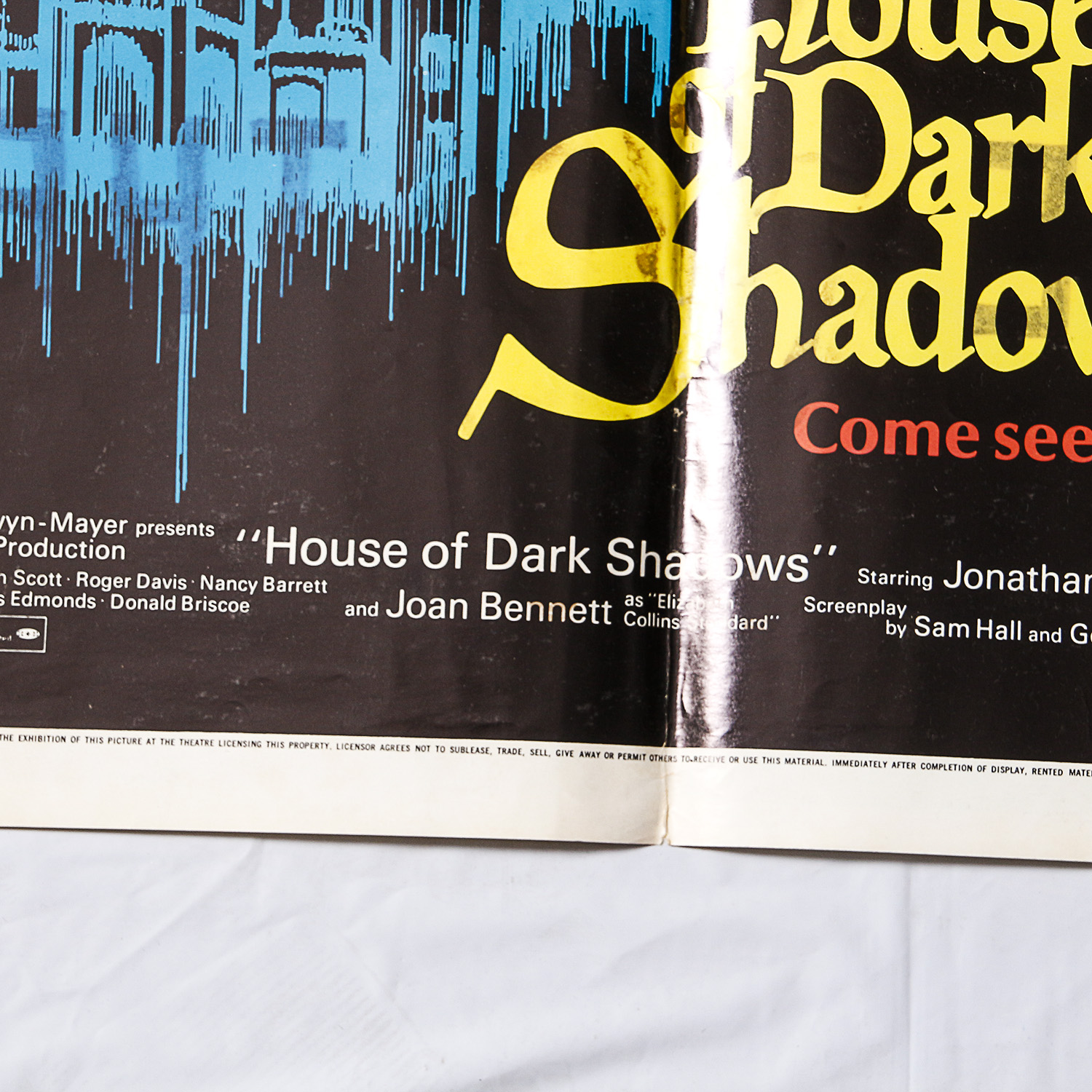 Vintage House of Dark Shadows Movie Poster