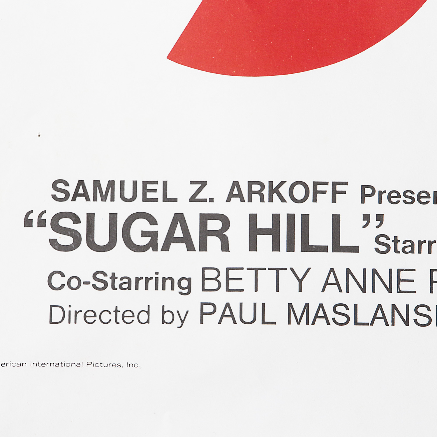 Vintage Sugar Hill Movie Poster