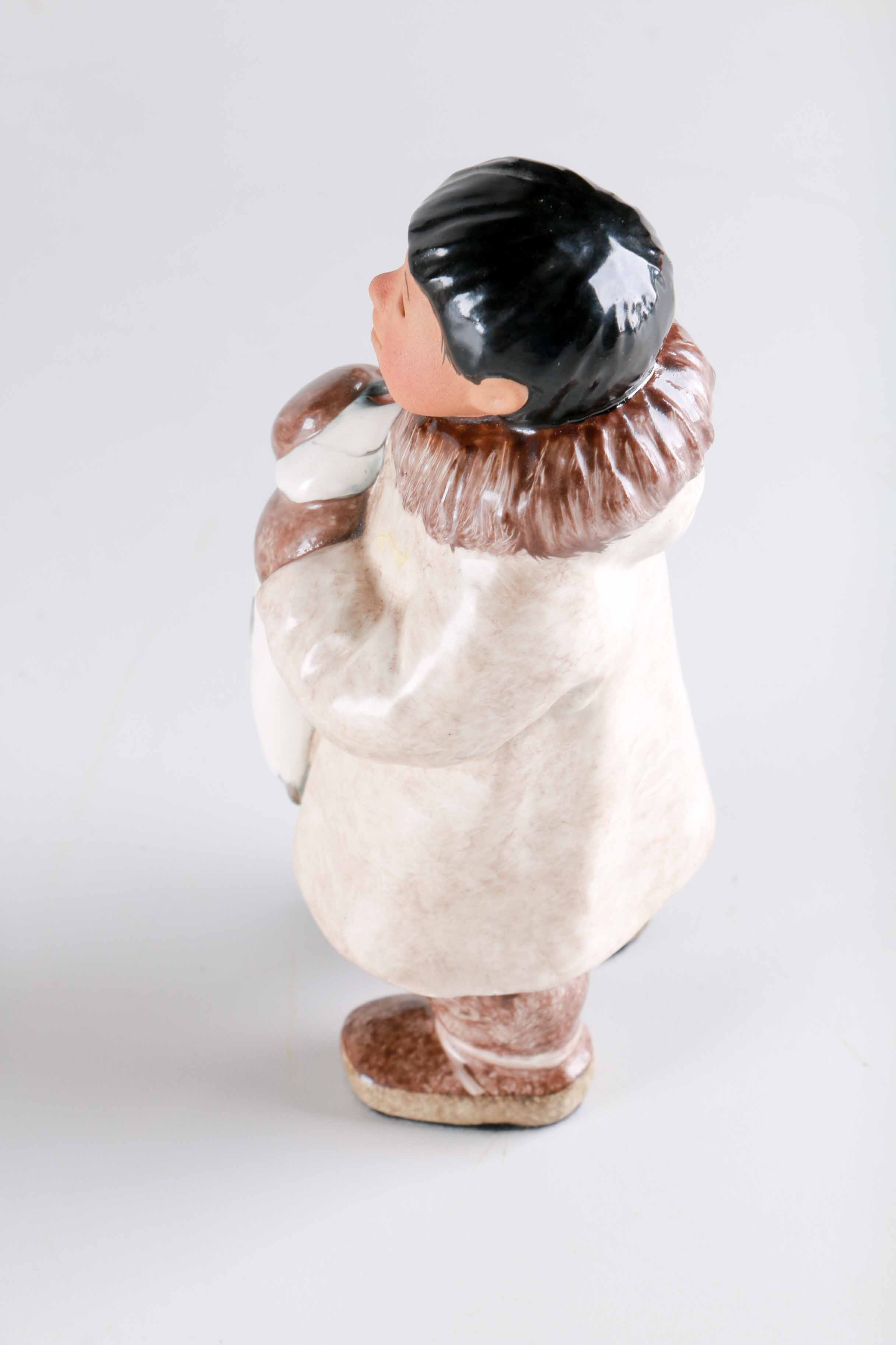C. Alan Johnson Ceramic Inuit Figurines