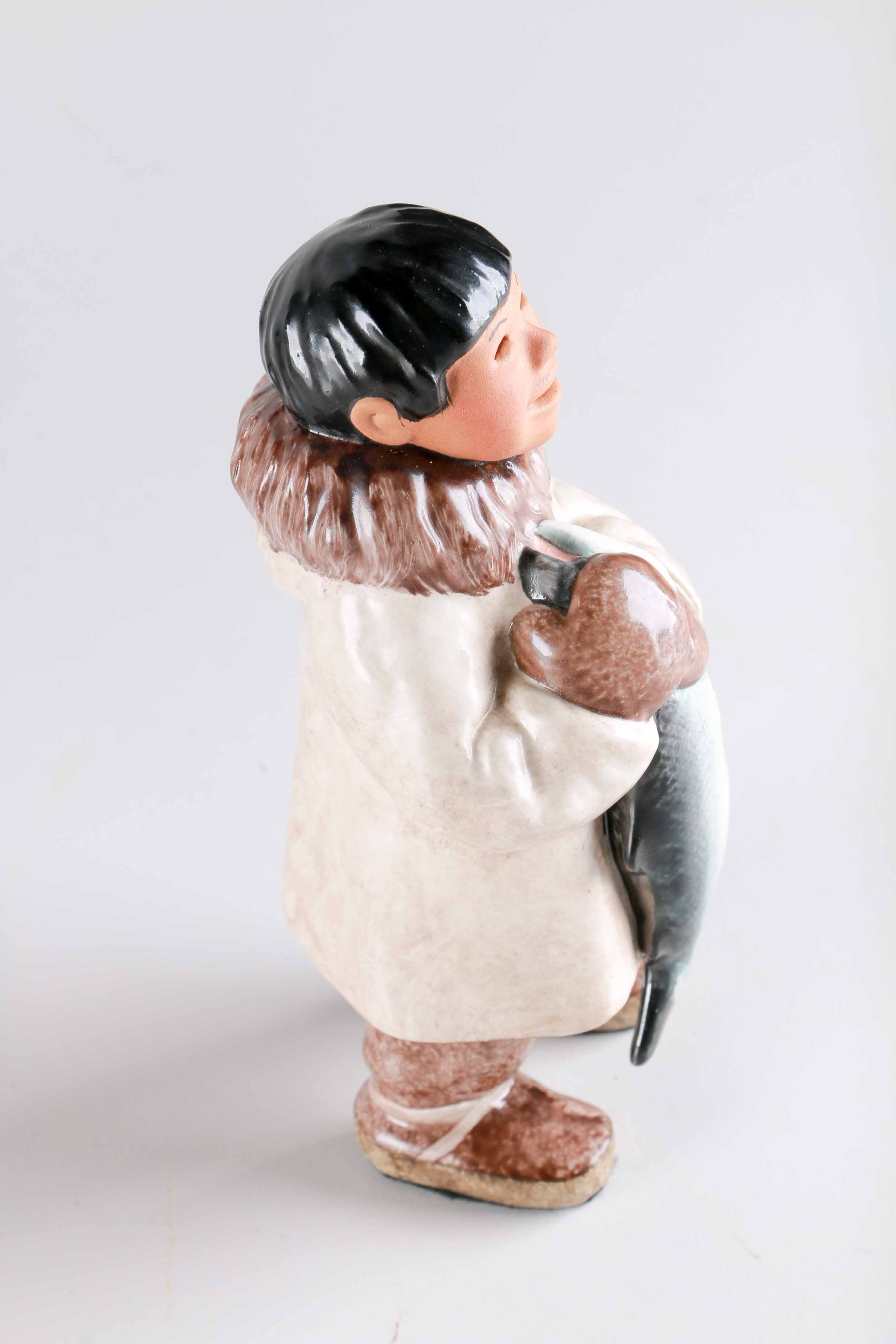 C. Alan Johnson Ceramic Inuit Figurines