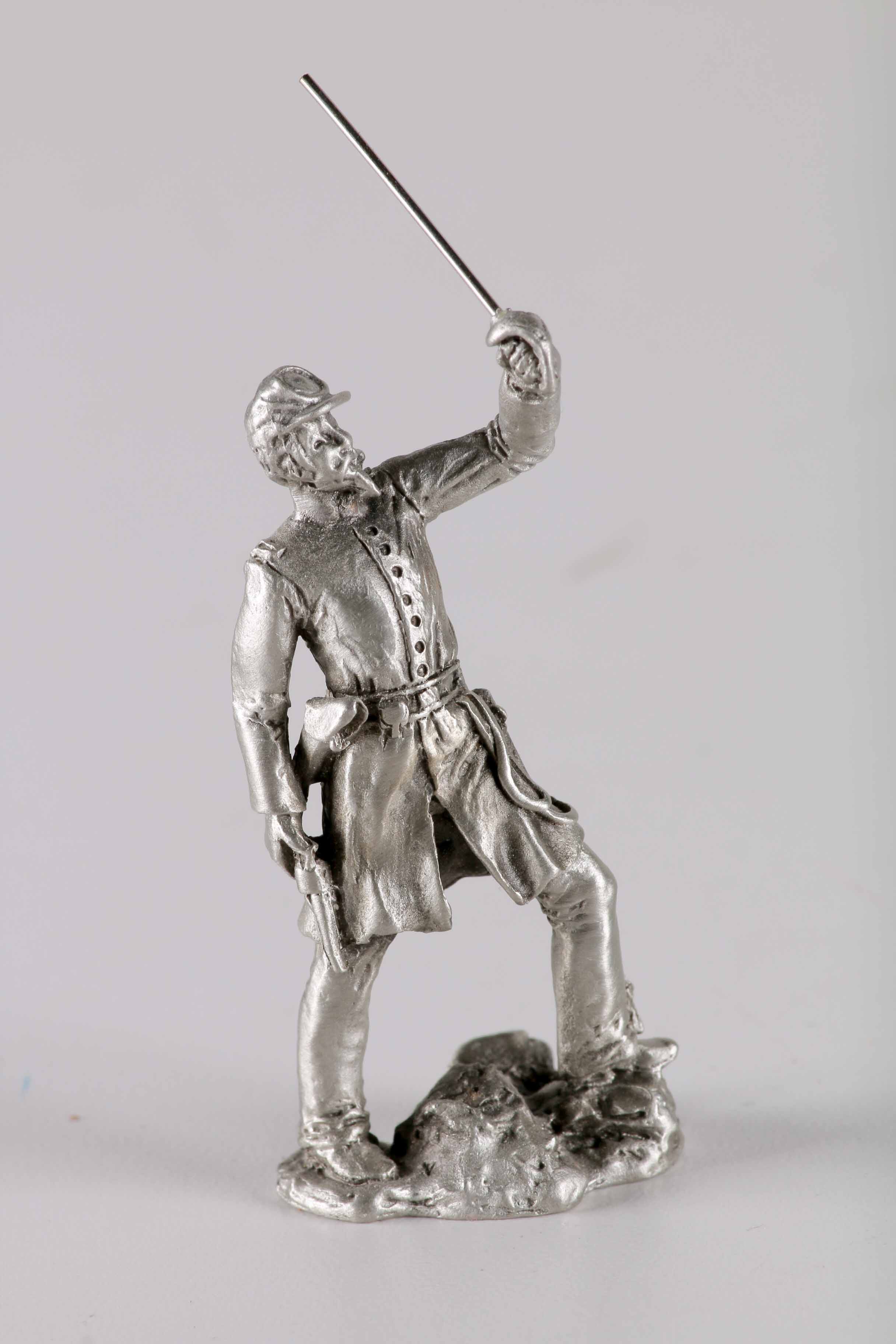 Pewter Civil War Figurines and Finch Figurine
