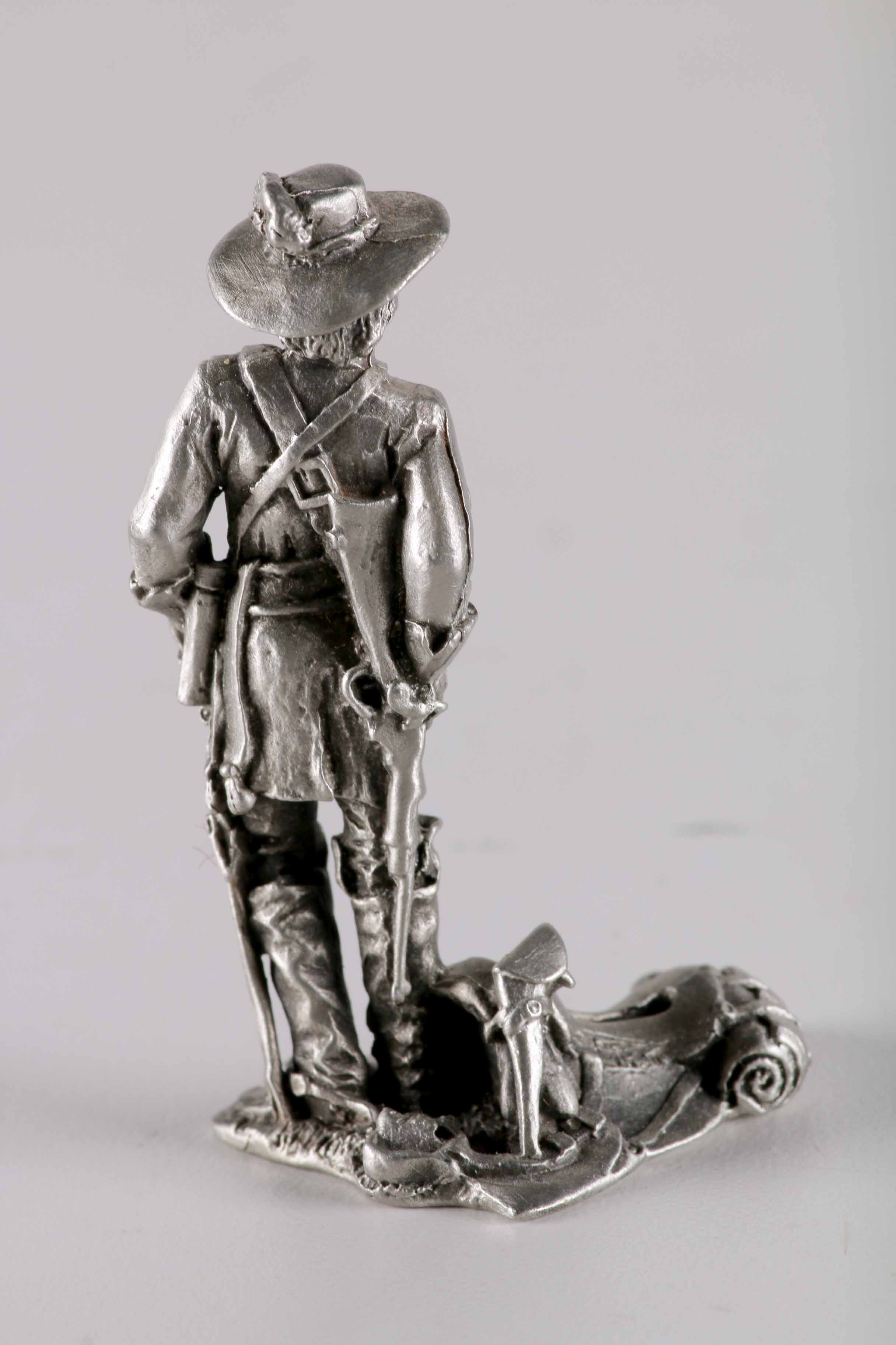 Pewter Civil War Figurines and Finch Figurine