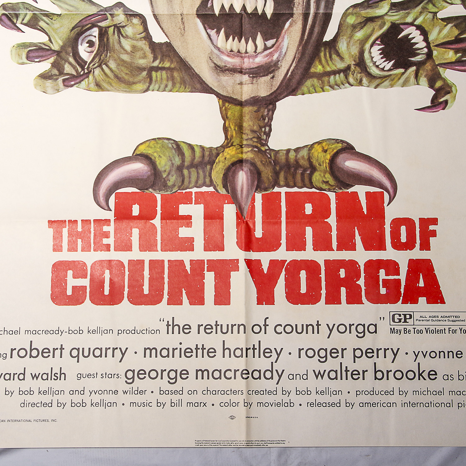 Vintage The Return of Count Yorga