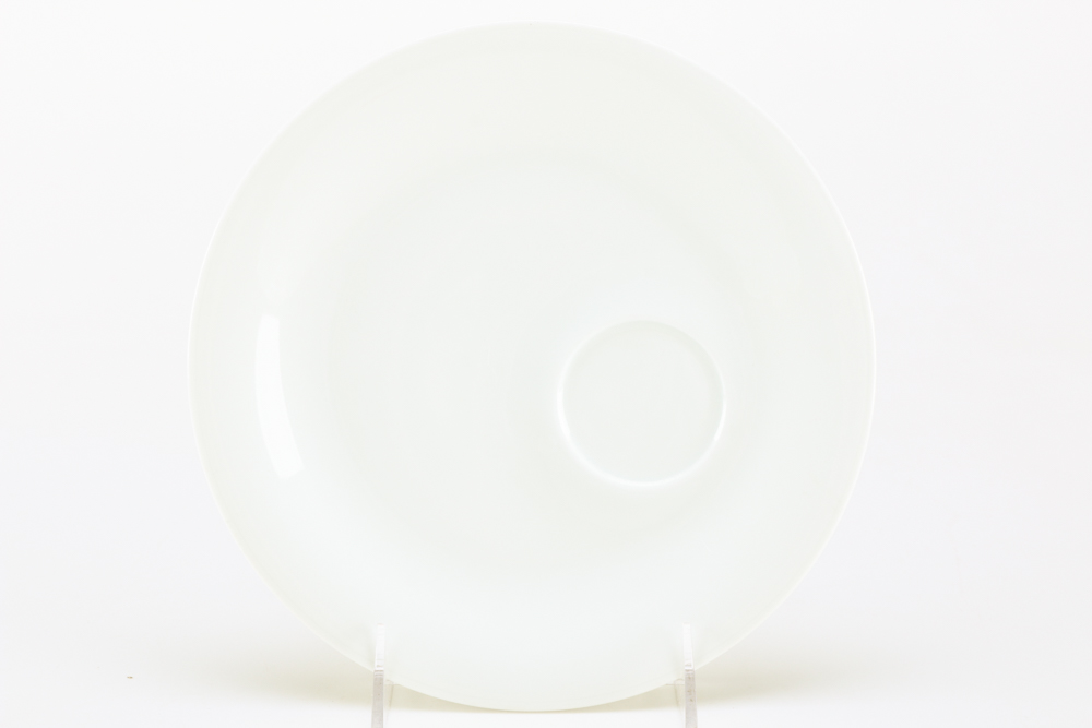 White Cup and Saucer Set from Tirschenreuth, Germany