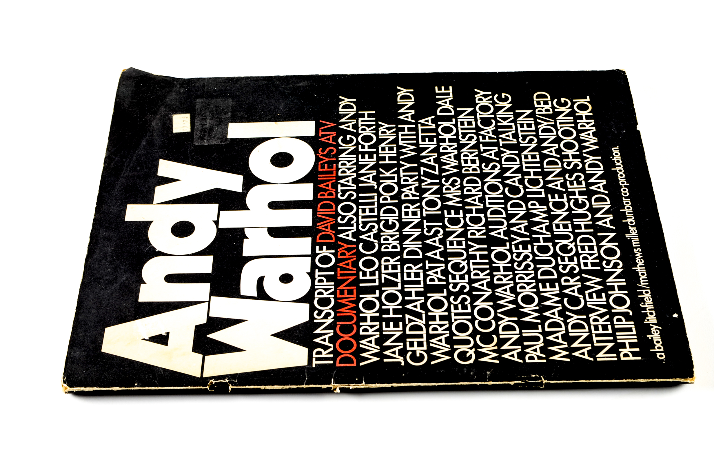 Andy Warhol Transcript of David Bailey’s ATV Documentary