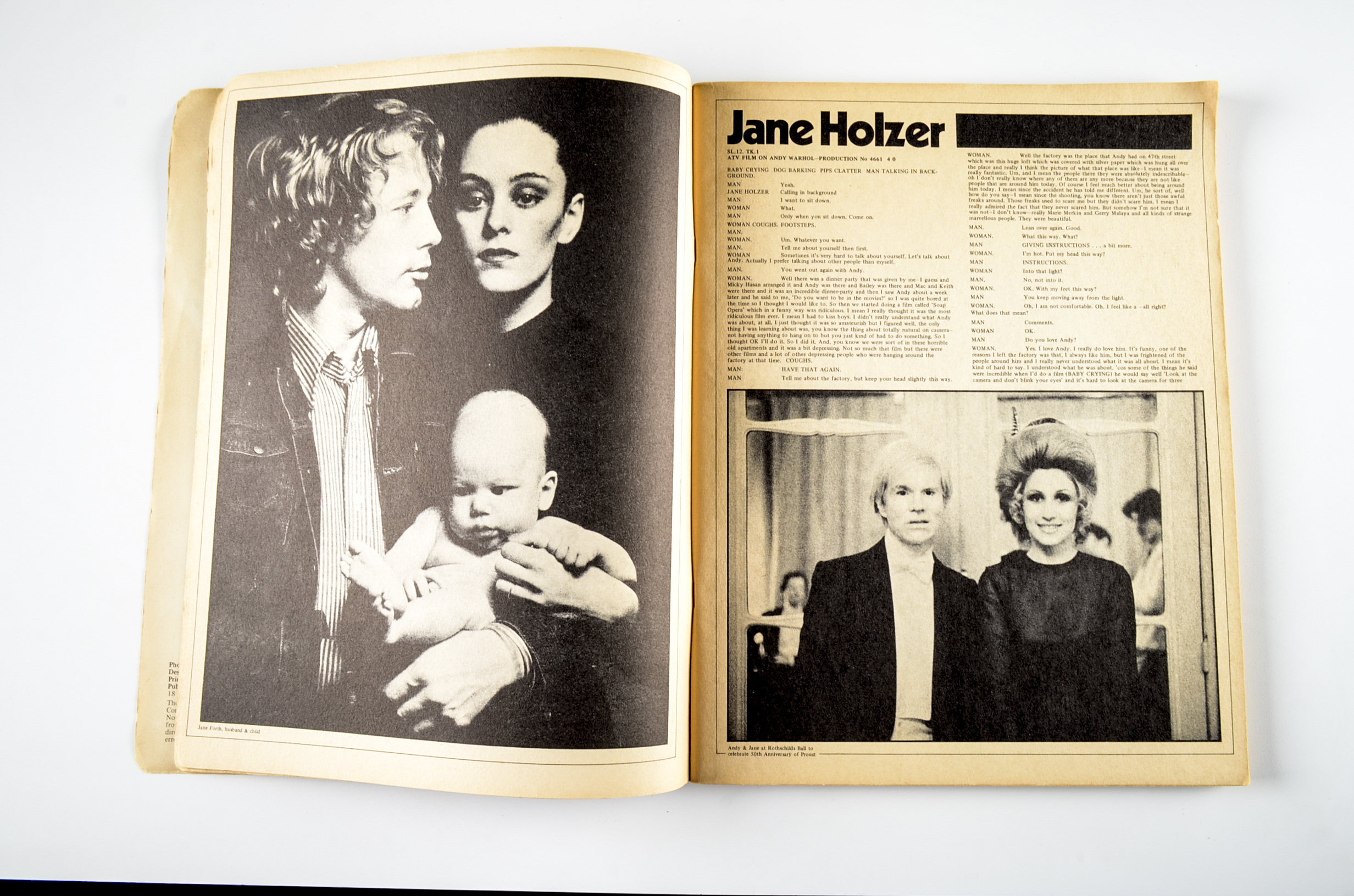 Andy Warhol Transcript of David Bailey’s ATV Documentary