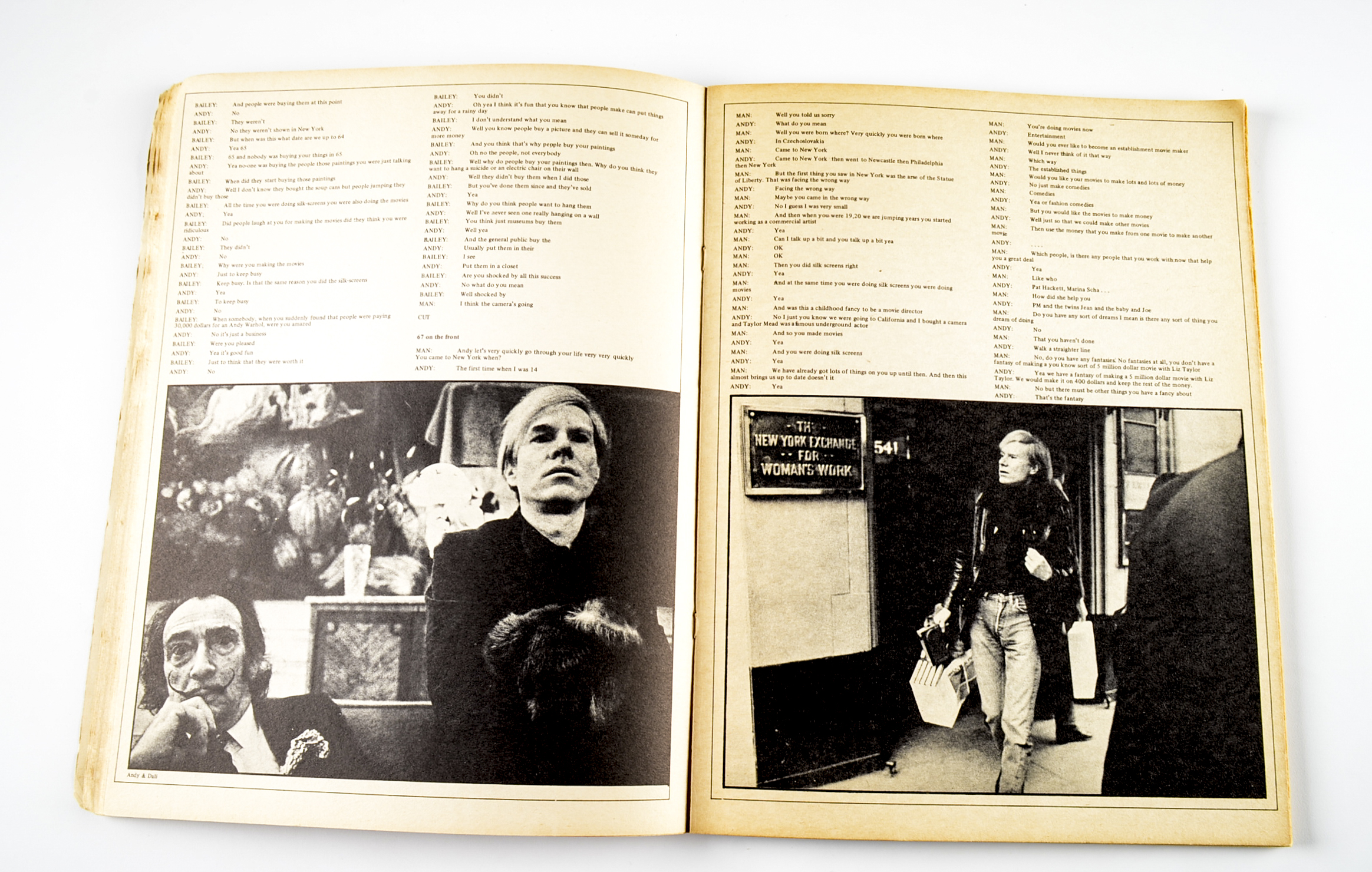 Andy Warhol Transcript of David Bailey’s ATV Documentary