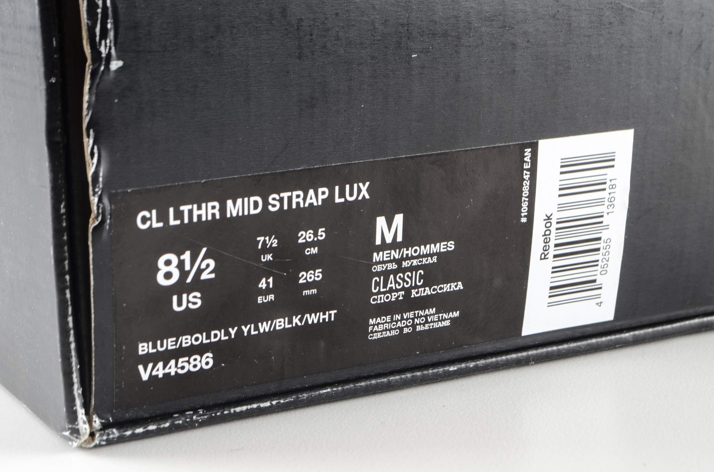 Pair of Reebok x Keith Haring Classic Leather Mid Strap Lux "Barking Dog"