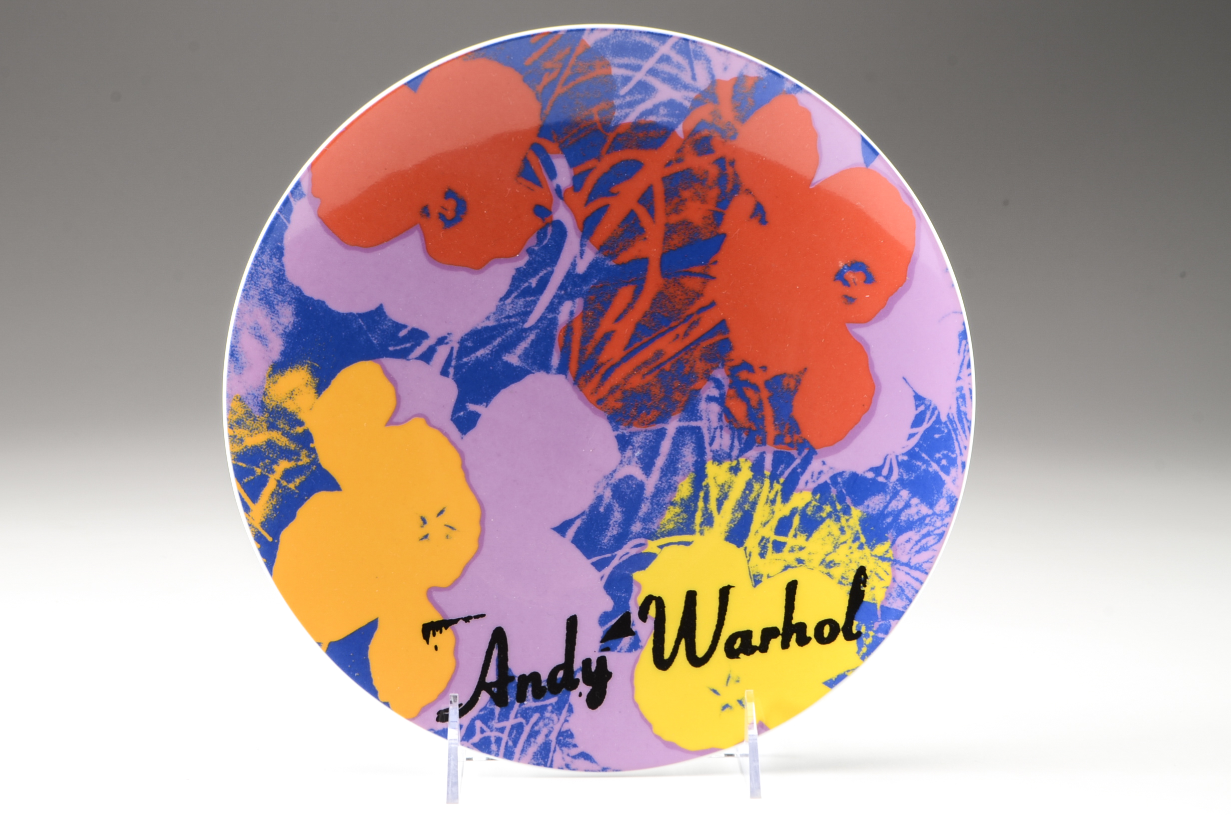Andy Warhol for Rosenthal Studio Line Limited Edition Porcelain Plate "Flowers"