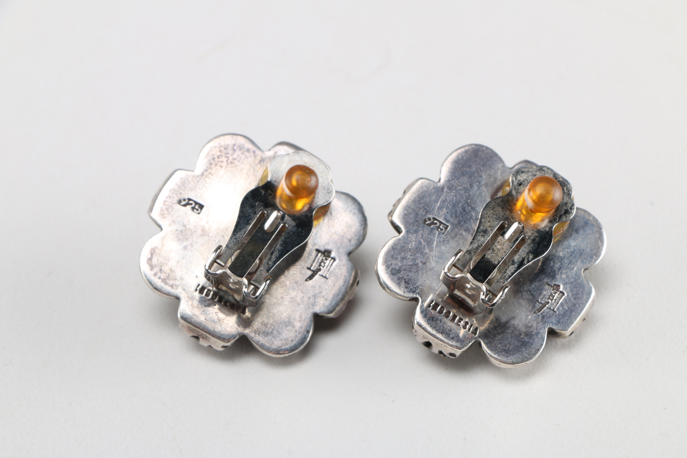 Group of Sterling Silver Earrings, Necklace, and Bracelet