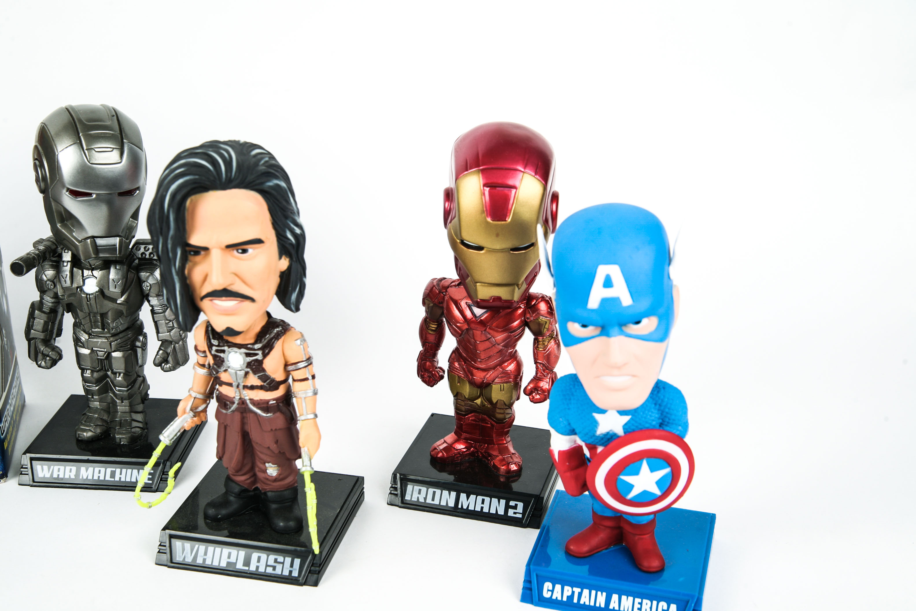 Collection of Marvel Character Bobble Heads