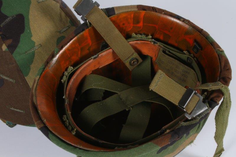 Two Vintage Army Helmets