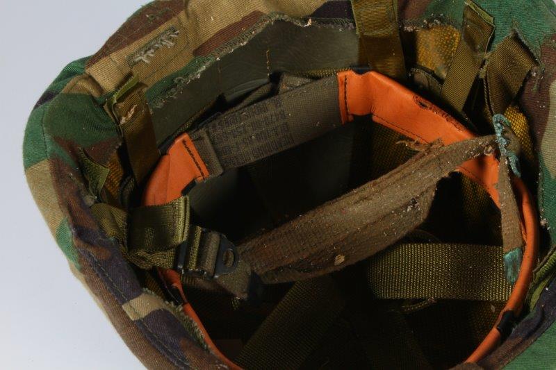 Two Vintage Army Helmets