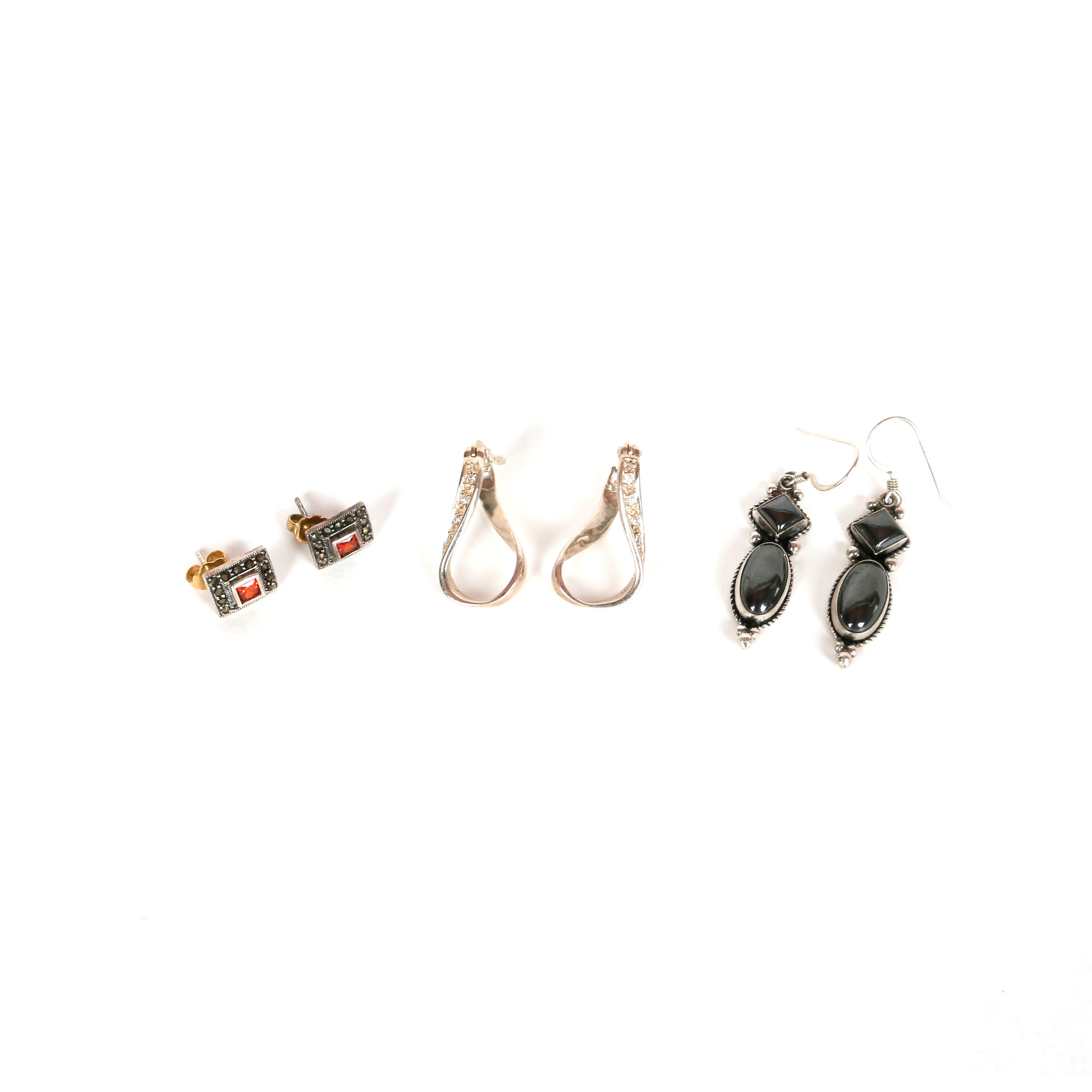 Collection of Sterling Silver Earrings