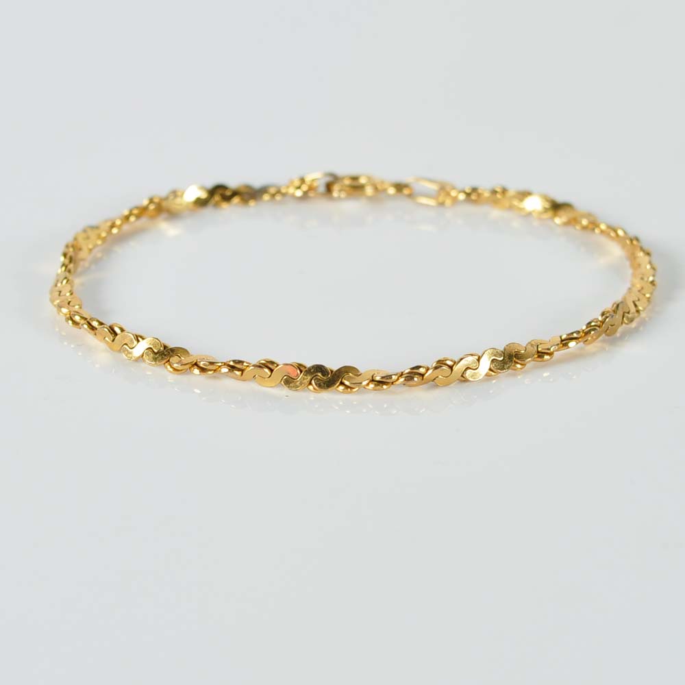 Gold Plated Sterling Silver Bracelet