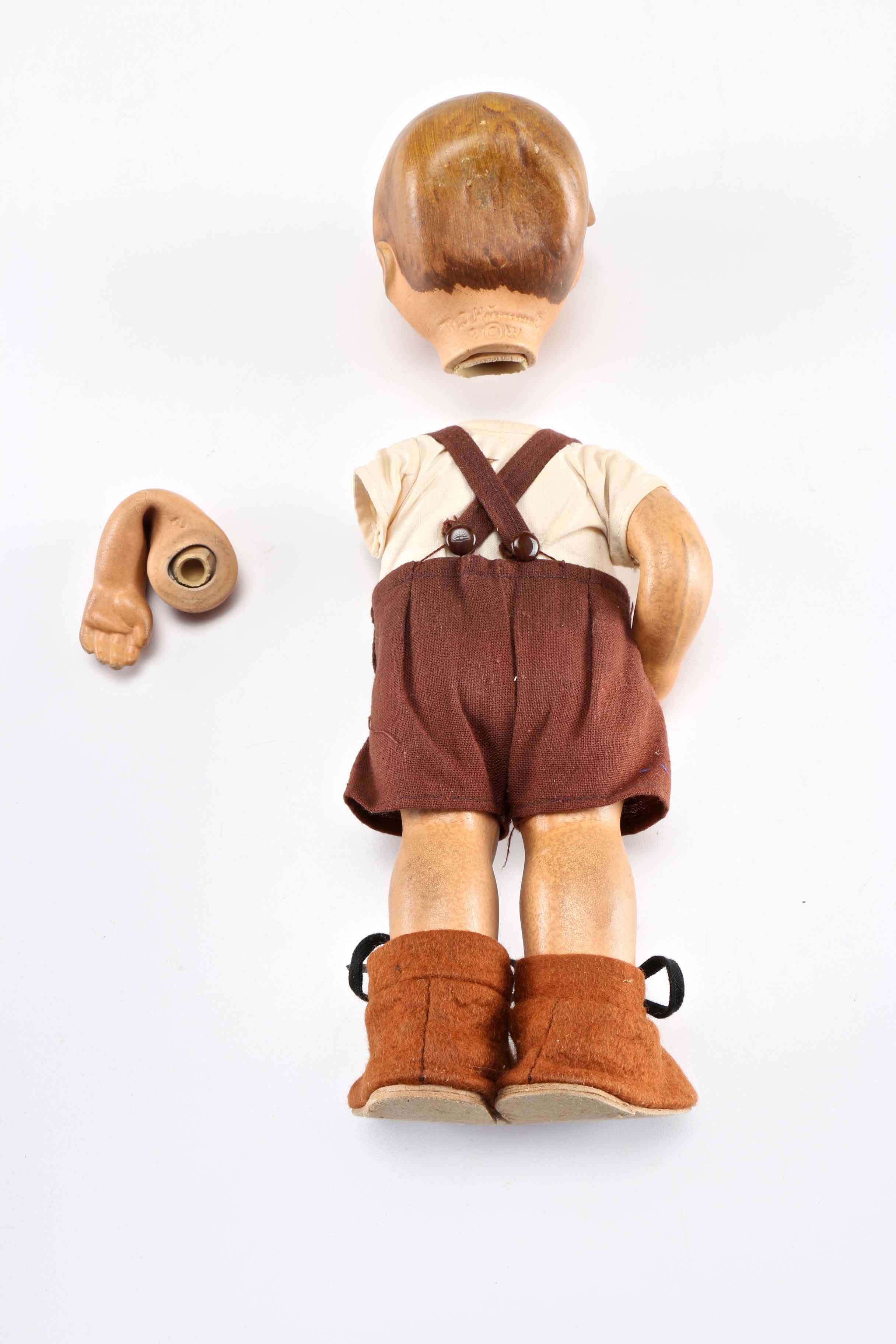 Pair of 1950s Hummel Plastic Dolls