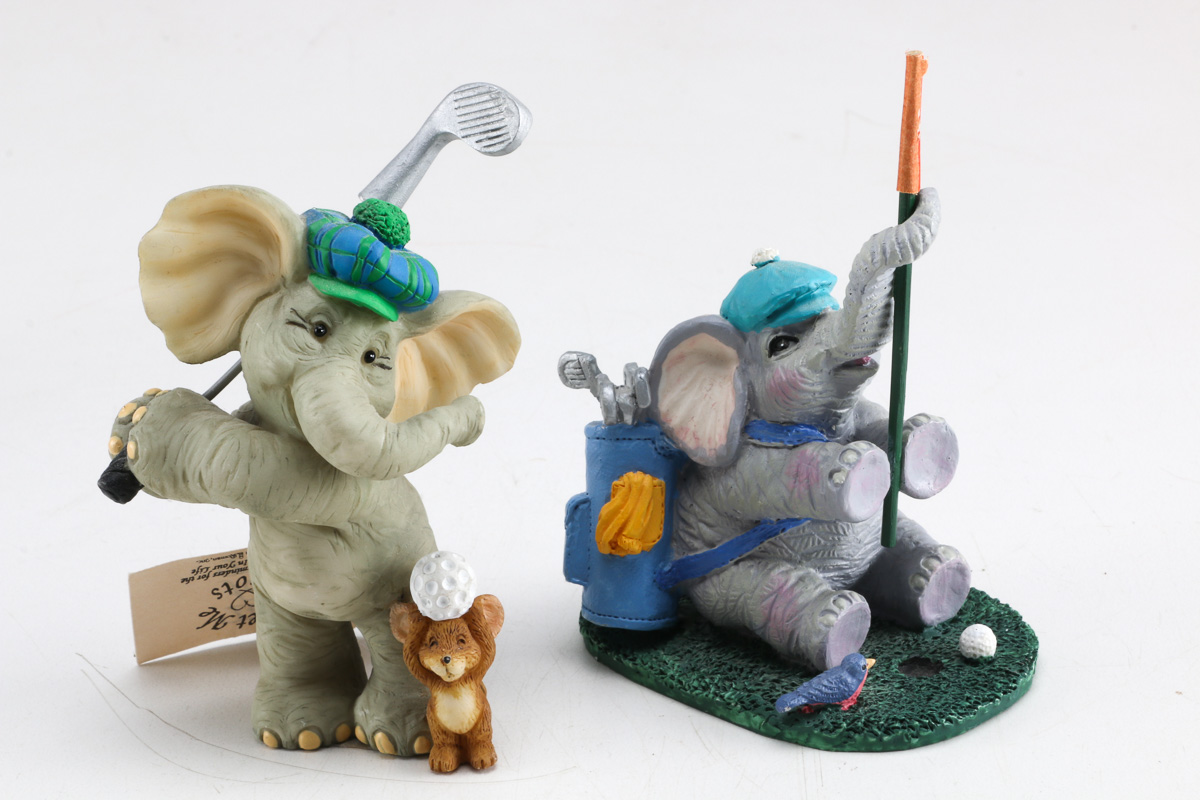 Collection of Elephant Figurines