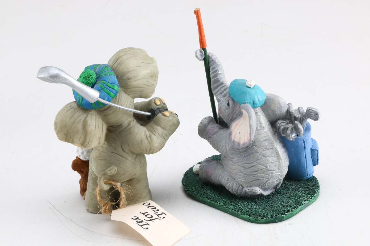 Collection of Elephant Figurines