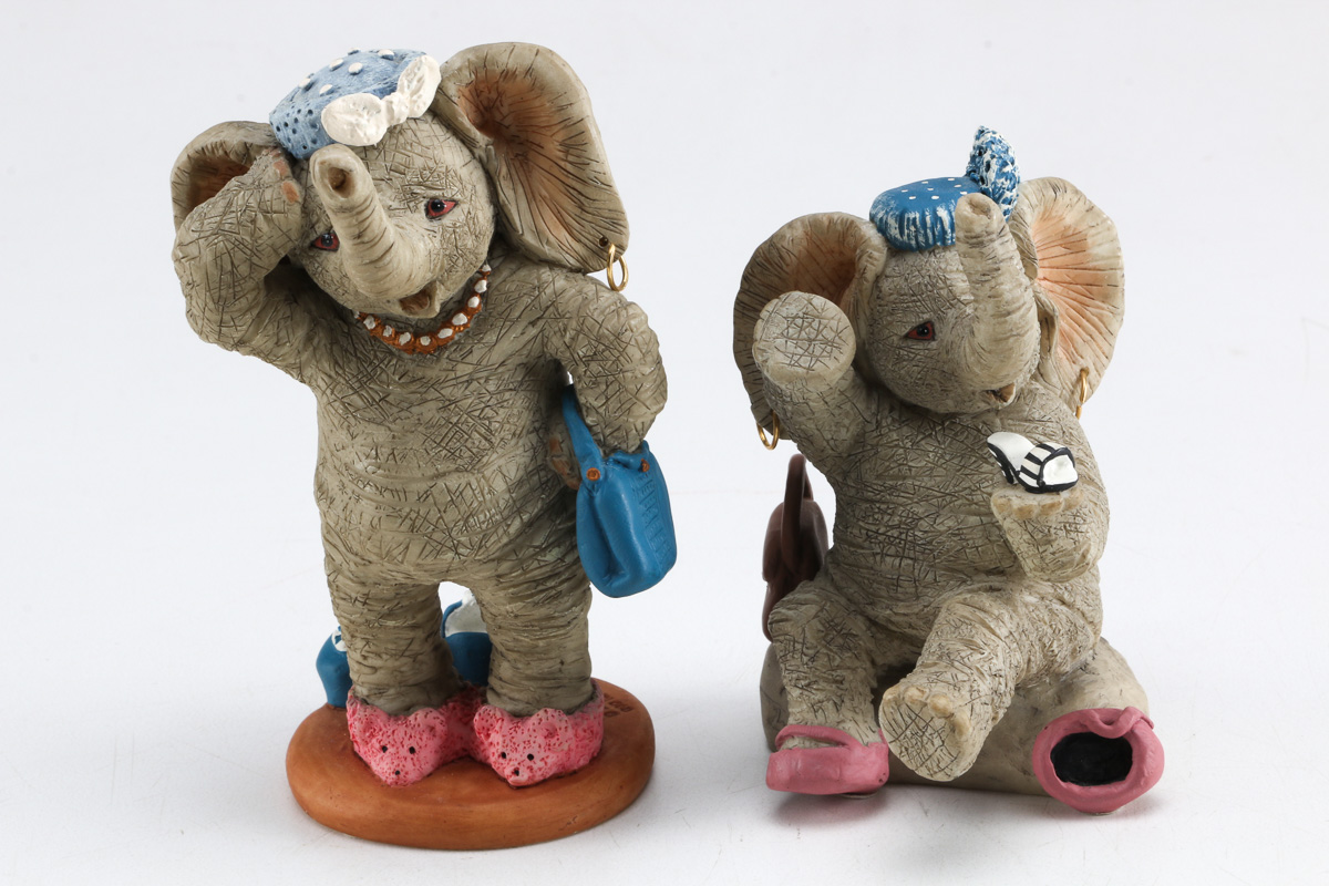 Collection of Elephant Figurines