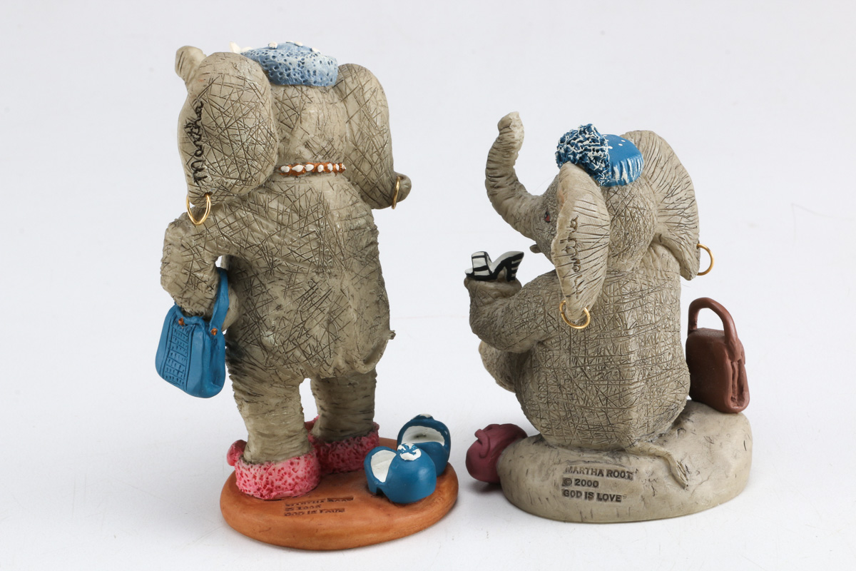 Collection of Elephant Figurines