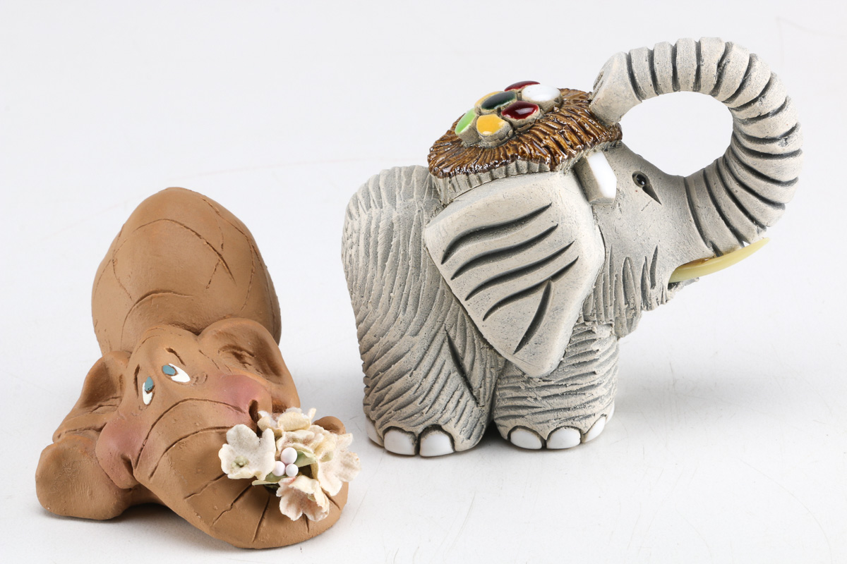 Collection of Elephant Figurines